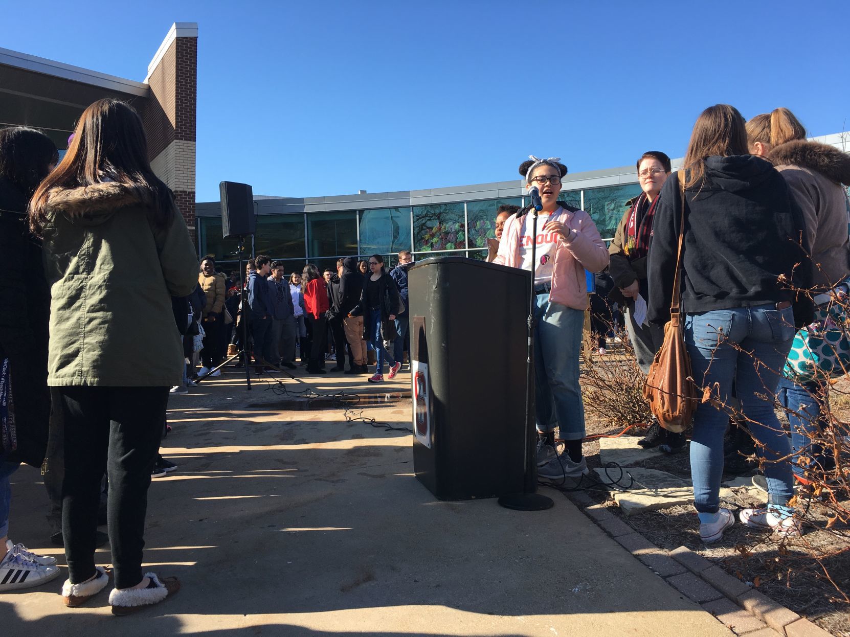 T.F. South walkout